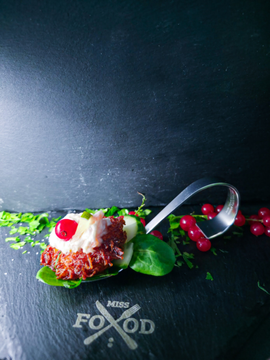 Rösti mit Kräutercreme